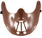 Adults Halloween Brown Cannibal Half Face Mask Fancy Dress Accessory