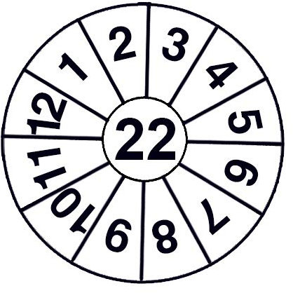 1000 Jahresmarken 2022 weiss