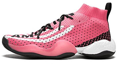 adidas Originals Crazy BYW LVL x Pharrell Williams Shoe Men's Casual 10.5 Chalk Pink-White-Core Black