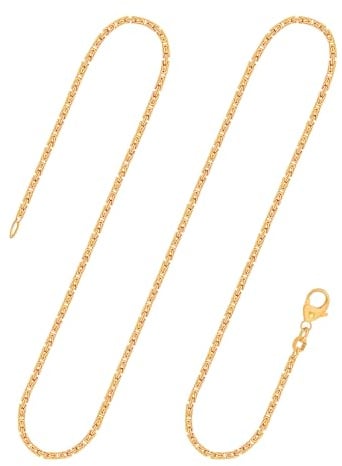 EDELIND Königskette Gold - Echtgold 333, 585 oder 750 | Goldkette Damen Herren 1,8 mm | Halskette aus Deutschland | Herren Goldkette mit Schmuck Geschenkbox