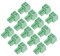 sourcing map 15 Stück AC300V Tonhöhe 2P Einschub PCB Klemmschiene Stecker Grün 8A 3.5mm de