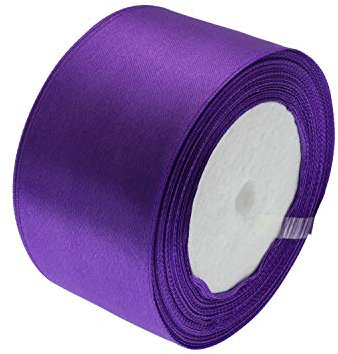 ATRibbons Satinband für Hochzeiten, handgefertigte Schleifen und Geschenkverpackungen, ca. 25 m violett