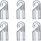Clear Plastic Shepherds Hook Wand Tip Connector - 6pcs Sleeve Cap for Hexagon 9/32 (7mm) Diameter Blind Tilt Wand in Mini and Wood Winds