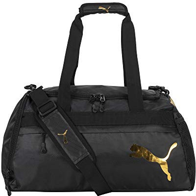 PUMA Damen Traim Seesack, schwarz/Gold