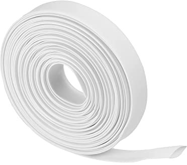 Othmro 1pc Heat Shrink Tubing, 10mm ID Shrink Tube Electric Insulation Tube, 2:1 Ratio Heat Shrink Sleeving Cable Protector—White (Length: 10m)