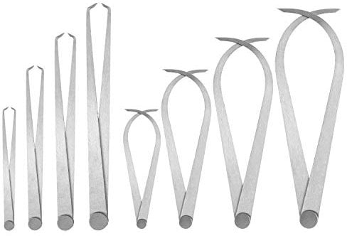 QWORK® Messschieber Außentaster und Innentaster Set , Metall, 15 cm, 20 cm, 25 cm, 30 cm, Keramik-Messwerkzeuge mit