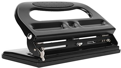 Perforatrice de trou de papier réglable de perforateur de bureau de 3 trous, perforatrice de trou de bon de livre de document