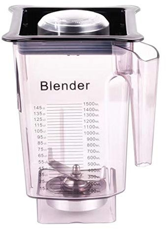 OYSTERBOY Premium Quality Replacement Parts Compatible for Blendtec Jar 90 oz 3 Quarts Professional/Commercial Grade Blender Jar with Stainless Steel Blade, Gripped Vented Lid, BPA-free, Grey