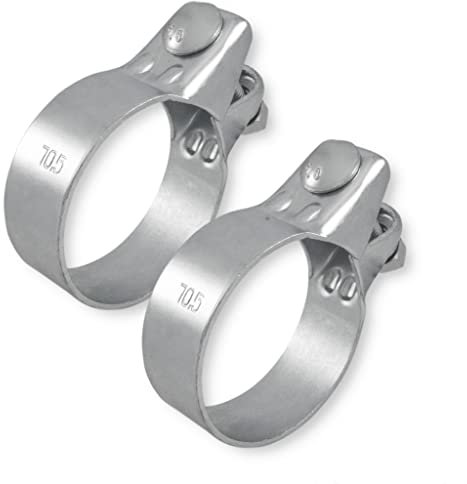 2x Breitbandschellen ø von 37-82 mm Auspuff Schelle Klemme Traktor Verzinkt (70,5 mm (69-72mm))