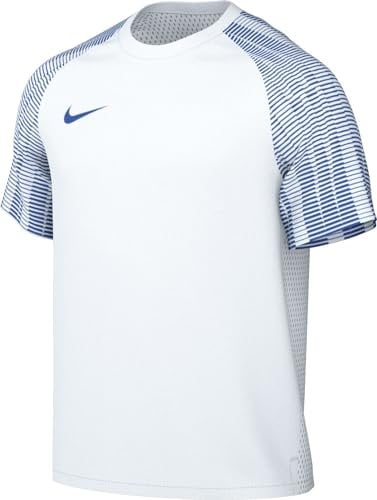 NIKE DH8031-102 M NK DF Academy JSY SS T-Shirt Herren White/ROYAL Blue/ROYAL Blue Größe S
