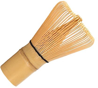AOTISBAO 100 Prong Natural Bamboo Tea Powder Whisk Semi-Handmade Chasen for Making and Stirring Matcha