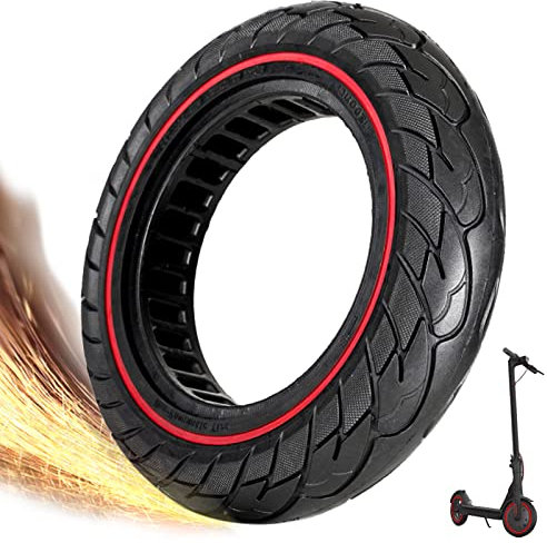 10 Zol Scooter Reifen 10x2.125, Scooter Vollgummireifen 50/75-6.1, Roller Gummireifen, Roller Reifen für Xiaomi Pro 2 M365 Pro 1S 3 Lite, e Scooter Ersatzreifen, Elektroroller Gummi Reifen