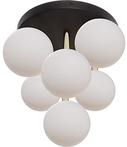 Zumaline ALI Cluster Globe Ceiling Light Black Gold x G9