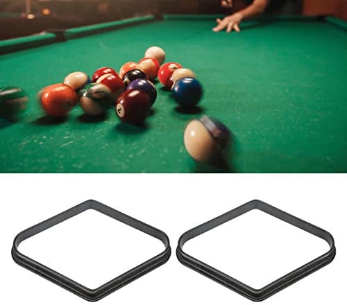 Yuehuamech 2Pcs Billiard Ball Rack Diamond Ball Rack Pool Table Ball Holder Positioning Rack 9 Balls Billiard Ball Frame Table Pool Ball Racks for Billiards Table Billiard Accessory