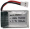 vhbw Batterie Compatible avec XH 2.54 2P connecteur pour modéle RC par ex. Voiture de Course Avion (300mAh, 3,7V, Li-polymère, 34 x 20 x 8,5 mm)