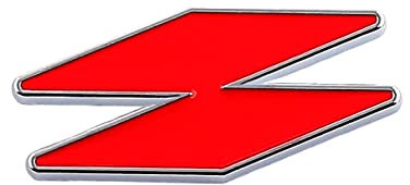 Diamant RS Emblem Auto Aufkleber RS Metall Aufkleber Karosserie Verkleidung Aufkleber Blattplatte Seitenetikett (Rot Silber)