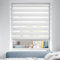 Doppelrollo Klemmfix ohne Bohren/mit Bohren, Duo Rollos für Fenster & Tür Weiß 60x150 (BxH) Lichtdurchlässig & Verdunkelnd Klemmrollo Fensterrollo Sonnenschutz Duo Rollo