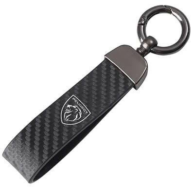Porte-clés de Voiture pour Peugeot 3008 5008 208 407 406 4008 206 308, Porte-clés personnalisé, Porte Clés Logo de Voiture Cadeaux pour Homme Femme Cadeau Familial,A