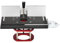 POTRUWE Router Lift with Top Plate, 9.4 X 7.9in Aluminum Router Lift System with Miter Gauge, Trim Router Table with Insert Plate Kit for Woodworking Slotting Chamfering