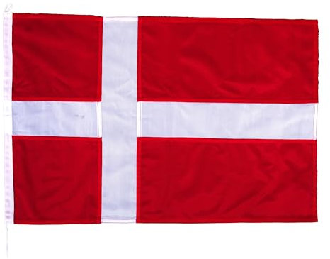 Netflags Flagge Dänemark 60 x 90 cm Schiffsflagge mit 160 g/qm Stoffgewicht