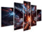 islandburner Prime Bild auf Leinwand Fantasy Schwarzer Geflügelter Drache Bilder Wandbilder Poster