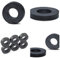 Ferrit Magnete Ringmagnete 45 x 22 x 9mm 5 Stück Keramik Magnet mit Loch unbeschichtet Schwarz Starke Magnetring Große Industriemagnete Hartferrit Lochmagnete für Handwerk DIY