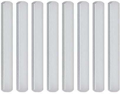 Reicyfang 8 placas de acero para chaleco con peso, placa de acero larga ajustable para entrenamiento de fuerza con cabeza redonda, placa de acero de peso de entrenamiento de fuerza para entrenamiento,