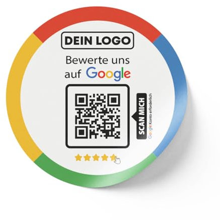 bewertly Google Bewertung Aufkleber mit QR-Code – Einfaches Kundenfeedback, Hochwertiger Aufkleber, Ideal für Geschäfte und Dienstleister (5)