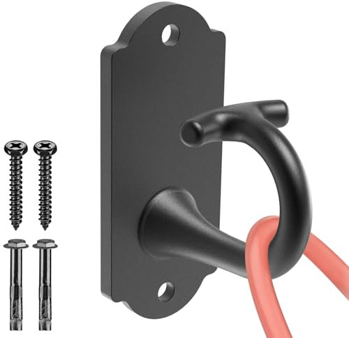 Kipika Wandanker für Widerstandsbänder – robuster Stahlhaken für Heim-Fitness-Workout, Krafttraining und Physiotherapie – platzsparende Haken mit sicherem G-förmigem Design, 1 Stück