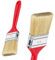 Flachpinsel | Malerpinsel | mit rot Kunststoff-Griff | Breiten: 20 30 40 50 60 70 80 100 mm (25 Stück, 40 mm)