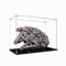Figuren-Displaybox für LEGO 75192 für Millenniium Falcon Acryl, staubdicht, transparent, benutzerdefinierte Vitrine (kein Modell) (vertikal + 2 mm (kein Ständer))