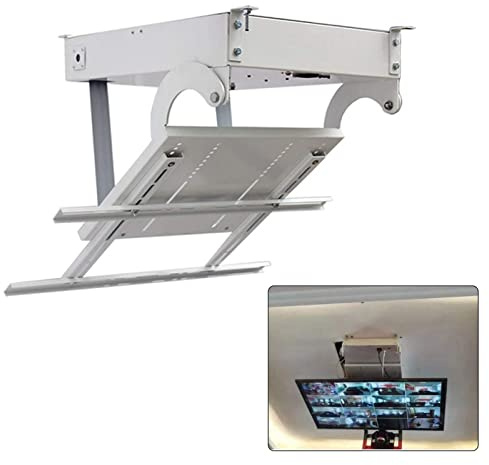 Ascenseur TV électrique - Support de Montage TV au Plafond à Angle réglable électrique, écrans de 32 à 85 Pouces, télécommande Grand Toit incliné motorisé Rabattable (70)