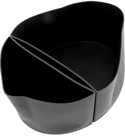 2-in-1-Slow-Cooker-Trenneinsatz, Auslaufsicherer Silikon-Slow-Cooker-Einsatz, Wiederverwendbarer Trenneinsatz für 6-Liter-Topf (Schwarz)