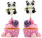 Norinoya Cupcake-Topper (Panda-Bambus)