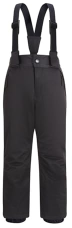 Kinder Skihose mit Abnehmbaren, Mädchen Schneehose, Thermohose für Jungen, Wasserdicht Winddicht Gefüttert Warme Hosenträgerhose mit Latz für Jungen und Mädchen
