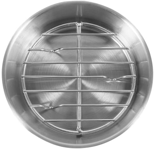 DECHOUS 16cm Medium Round BBQ Roasting Pan Stainless Steel Wire Rack, Heavy Duty Nonstick High Temperature Resistant Cooking Tray for Oven Baking and Turkey Roasting