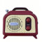 Vintage Mini FM Radio – Portable Retro-Style Radio with Auto Scan – Classic Decorative Desk Accessory – Battery Powered, Perfect for Home & Travel