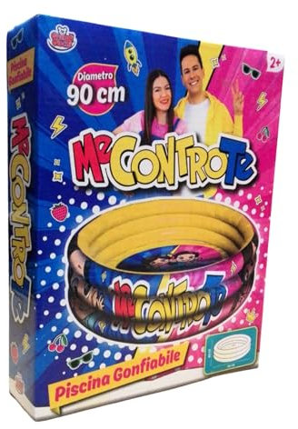 Piscina Me contro te - gonfiabile per bambini Neonato Forma Rotonda per spiaggia giardino - Diametro 90 x 23 cm