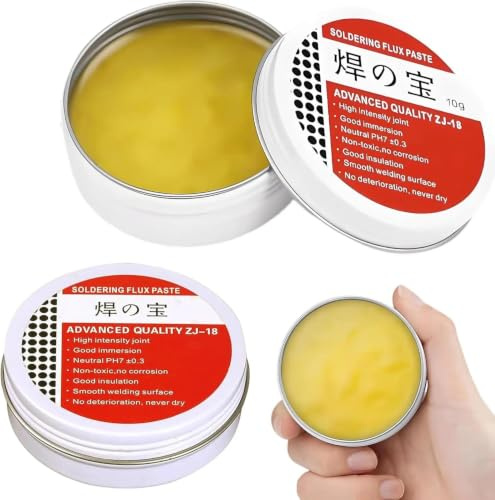 2 Stück Flussmittelpaste No-clean Lotpaste Bleifreies Flussmittel Zum Maschinellen Löten von Mobiltelefonen, Elektrogeräten, Computer-Motherboards