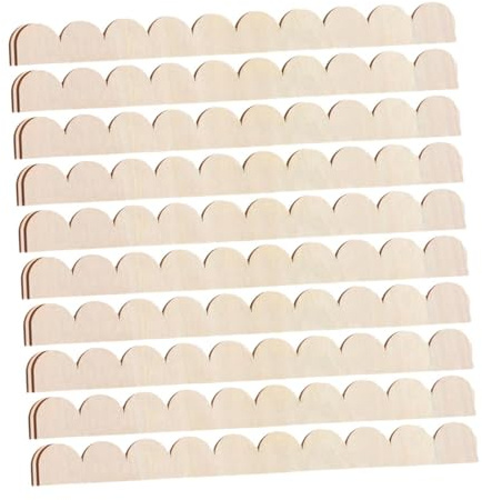 Sharplace Lot de 10 bandes de bordure en bois pour décoration de placard, étagère, fenêtre, porte, 40 Cm X 4 Cm X 0.25