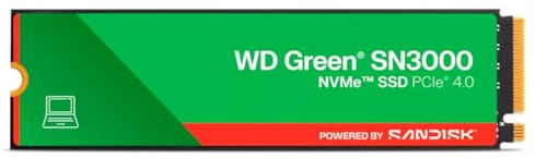 Western Digital SSD M.2 2TB Green SN3000 NVMe PCIe 4.0 5000/4200MB/s WDS200T4G0E