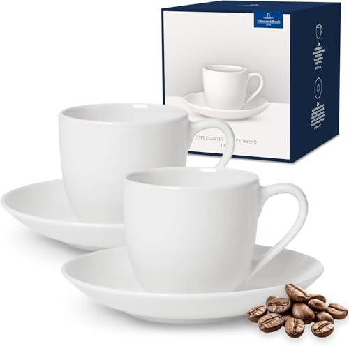 Villeroy & Boch – For Me Tassen- und Becherset Set 12 teilig Weiß, Spülmaschinenfest, Mikrowellensicher, Tasse, Tassen, Becher, Porzellan, Heißgetränkebecher, Premium Porzellan