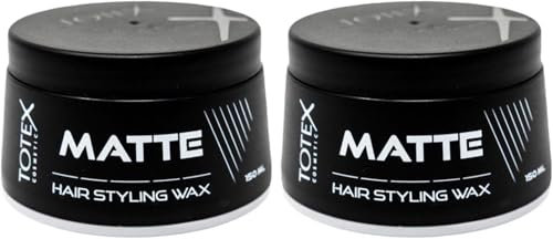 Totex MATTE Haarwachs I Matte Hair Styling Wax I Multi Fruit Duftendes Haarwachs I Mattes Natürlichen Haarlook I maximale Kontrolle I 150ml (2 Stück)