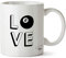 Hippowarehouse Love 8-Ball Pool Printed Mug Cup Ceramic 10oz