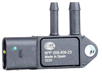 HELLA 6PP 009 409-231 Sensor, Abgasdruck - 3-polig - geschraubt | Kompatibel mit: AUDI A4 Allroad B8, A4 B8, A4 B8 Avant, A5, A5 Cabriolet, A5 Sportback, A6 Allroad C6, A6 Allroad C7, A6 C6