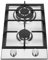 K&H Domino 2 Zonen Edelstahl Gaskochfeld 30cm Wok Brenner Erdgas Autark Eingebaut 2Z-KHSSW