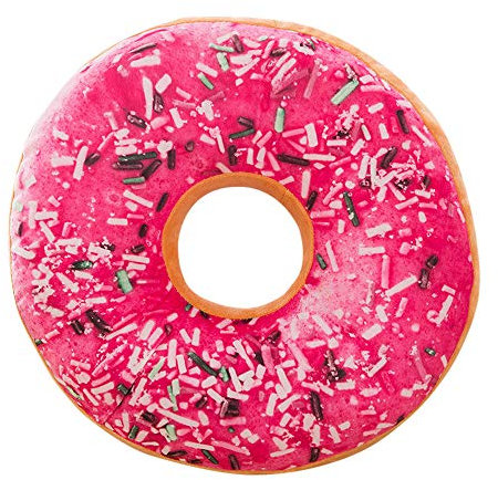ZYUEER Doux en Peluche Oreiller en Peluche Galette de Chaise Sweet Donut Foods Housse de Coussin Coque Jouets, H, 40cm x 40cm x 12cm Pas Cher (Multicolore E)