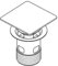 GROHE Ablaufstopfen inkl. Kelch (für Waschtisch mit Überlauf, für den Austausch, langlebige Oberfläche), supersteel, 40565DC0