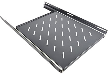 aiten data Bandeja Deslizante de Rejilla 1U con 470 mm de Ancho x 700 mm de Fondo para Armario Rack de Suelo 19” con 1000 mm de Fondo. Acero Laminado. Capacidad 23 Kilos