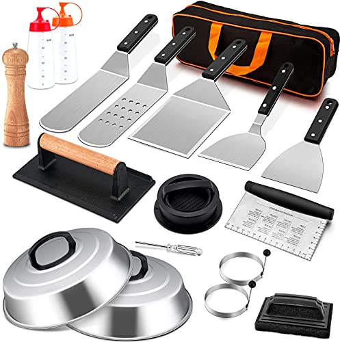 Joyfair Grill-Zubehör-Set für Blackstone, 18-teilig, (ABS-Griff)